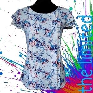 4/$25 The limited abstract/ paint splatter top